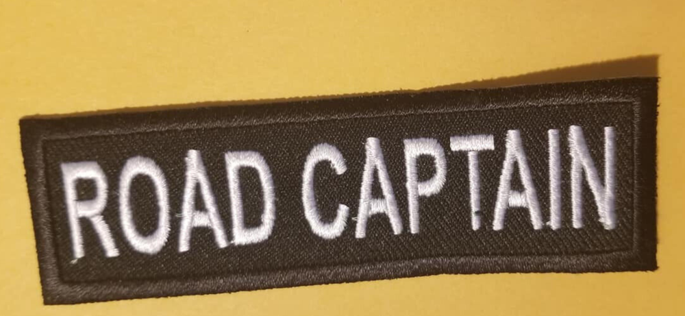 Road Captain Club Officer Embroidered Patch Ships Globally