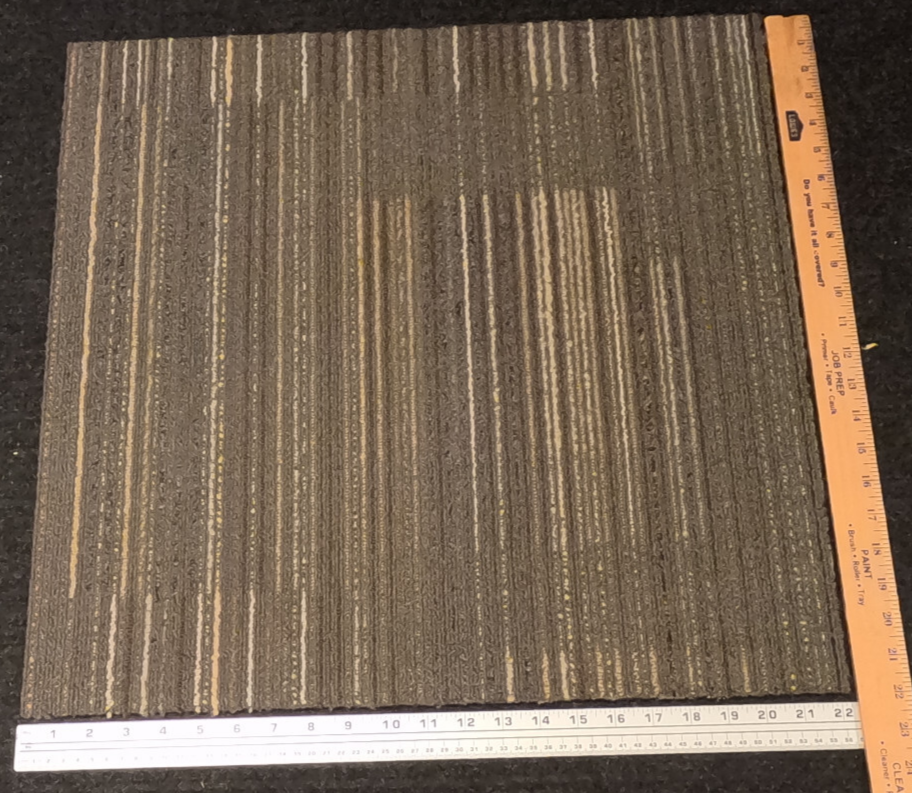 6 UNCUT & 7 CUT 24x24 Indoor Outdoor Carpet Tiles Brown Gray