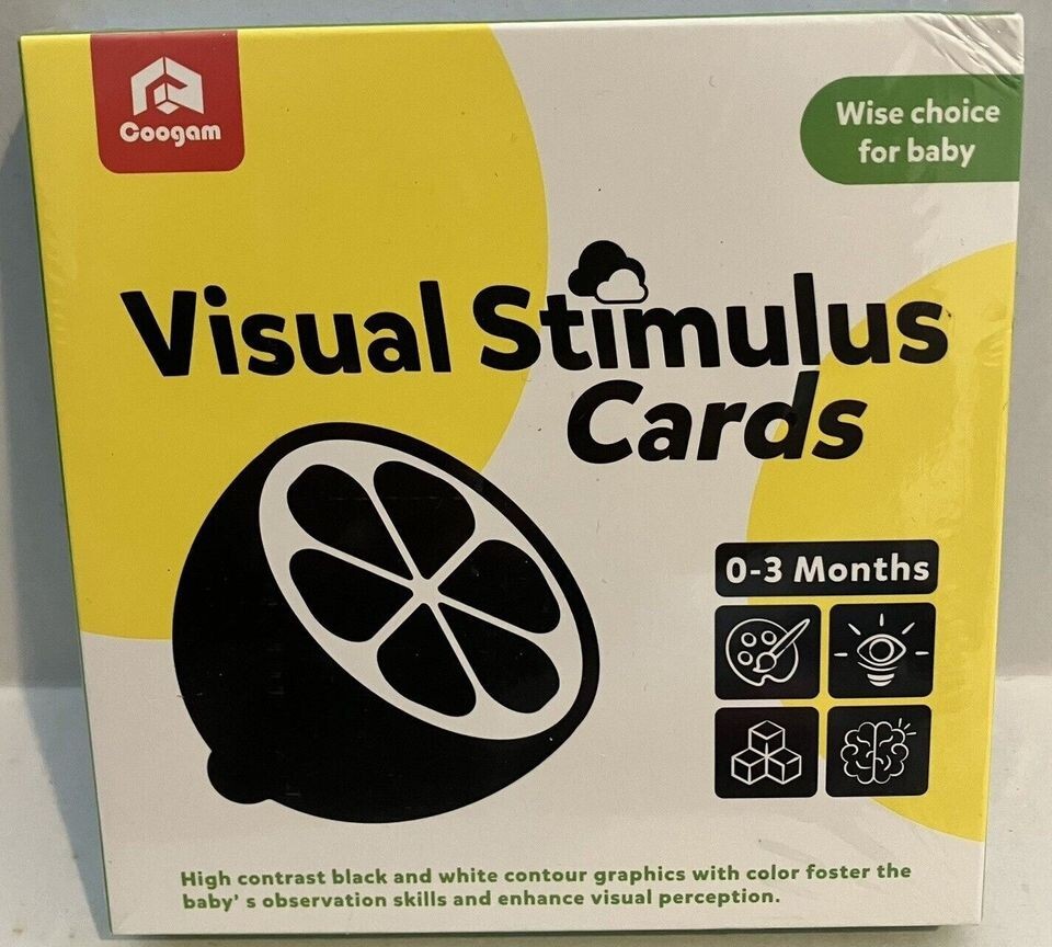 Visual Stimulation Card Toys For Baby High Contrast Flash Cards Baby Vision Card-image