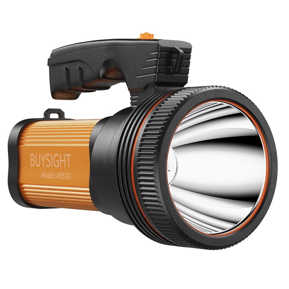 Rechargeable Spotlight Flashlight 120000 Lumens Handheld Spot Light LED Flash...
