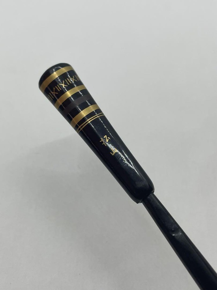 Vintage Kimono Wooden Gold Hairpin 7.44-Inch Traditional Japanese Accessory