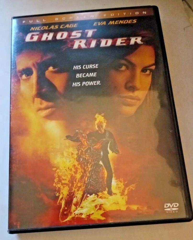 Ghost Rider - Nicolas Cage - Sam Elliott - Eva Mendes (DVD, 2007, Full Frame)