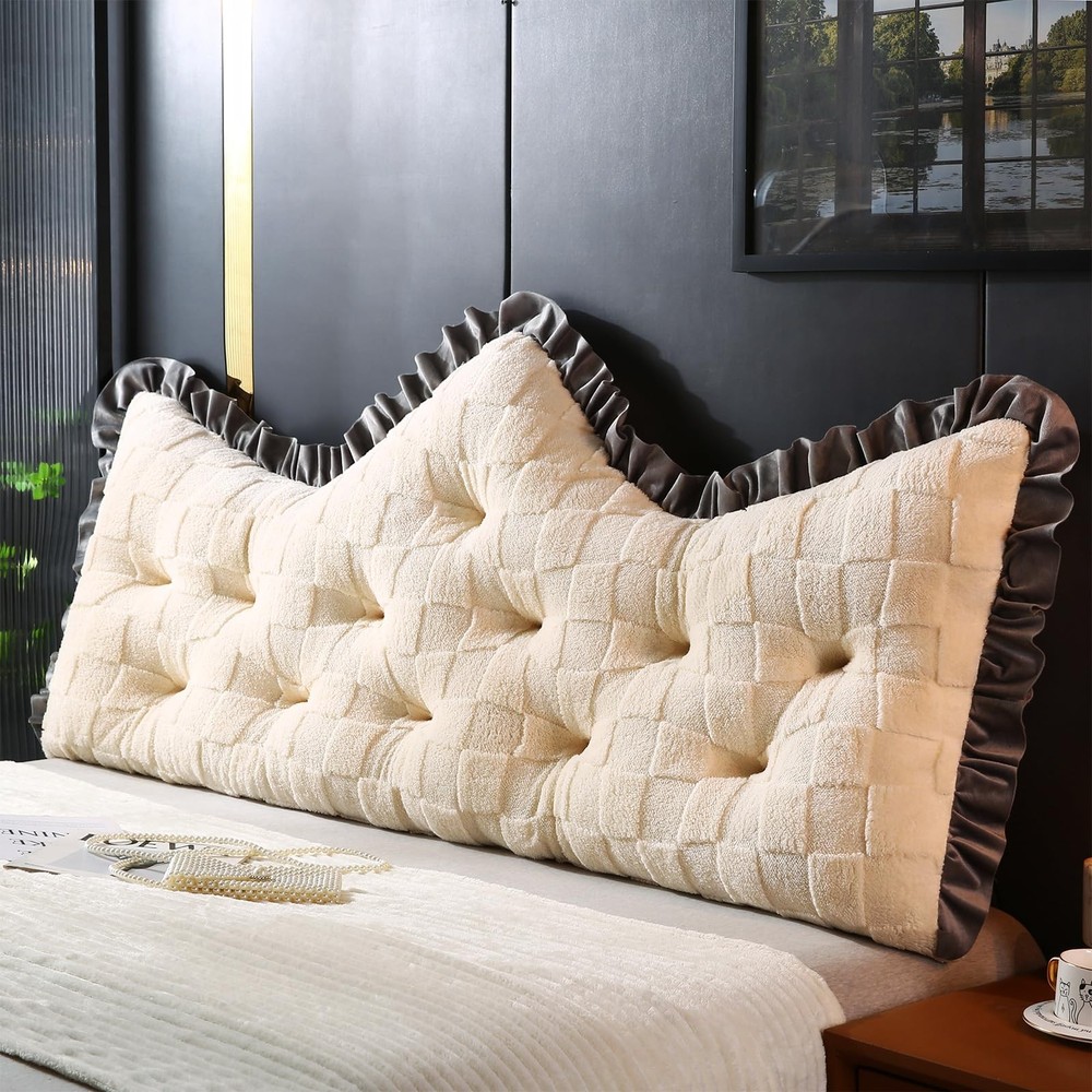 Princess Soft Headboard Pillow for Bed Backrest Support and Comfort