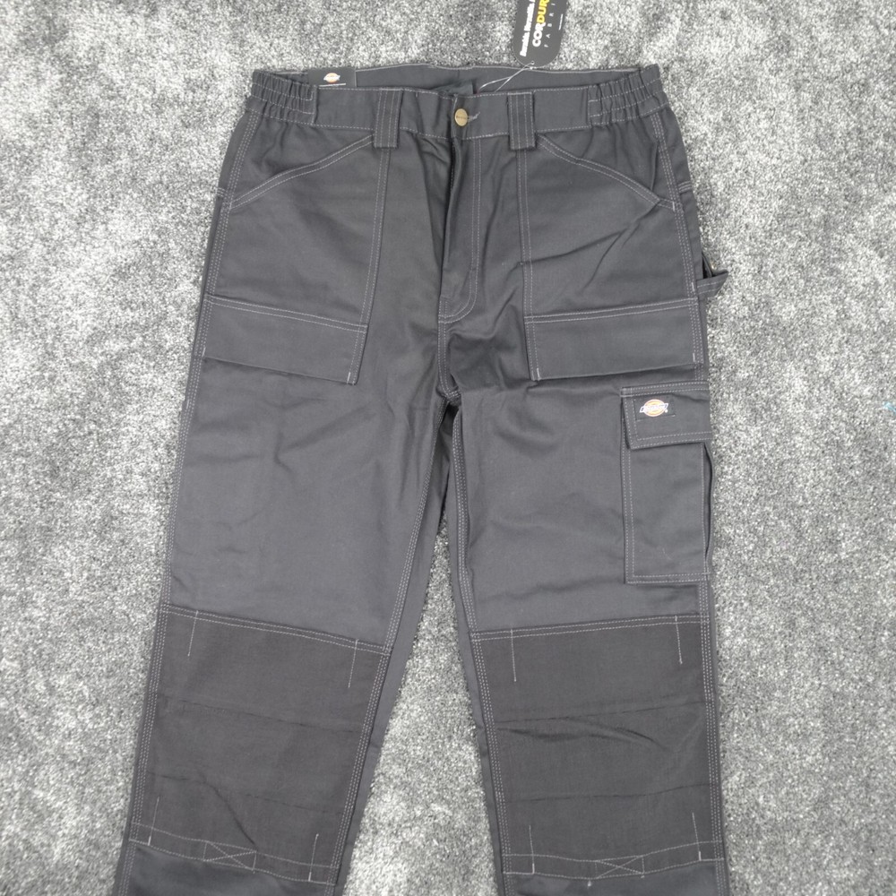 Dickies Cargo Trousers GDT290 Mens Size 36 S 36x29 Black New With Tags