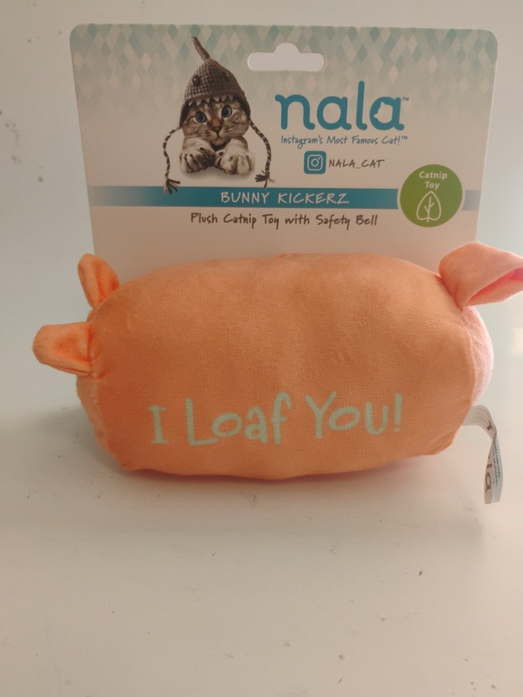 Nala Bunny Kickerz Plush Catnip Toy with Safety Bell for Cats