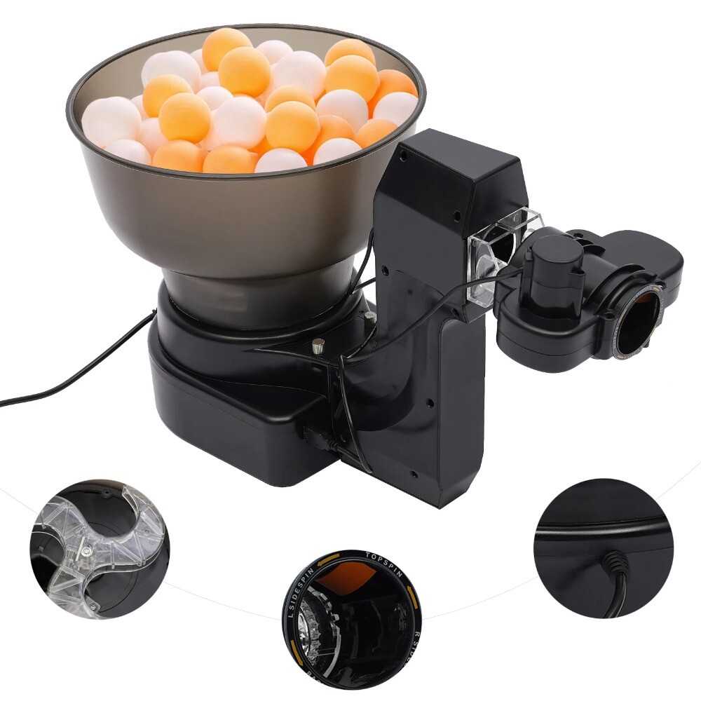 HP-07 Automatic Table Tennis Robot with Ball Feeder for Training