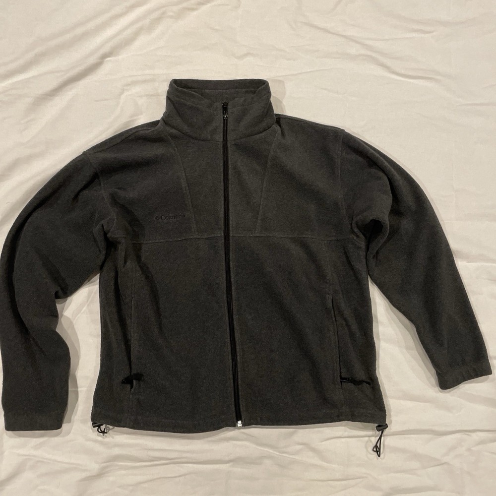 Columbia Men's XL Dark Gray Full Zip Fleece Jacket