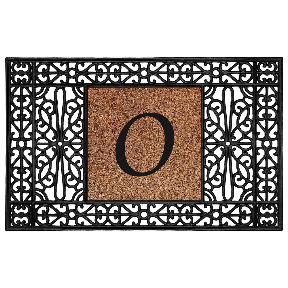 Duchess Monogram Doormat 30x48 Letter O Personalized Entry Mat