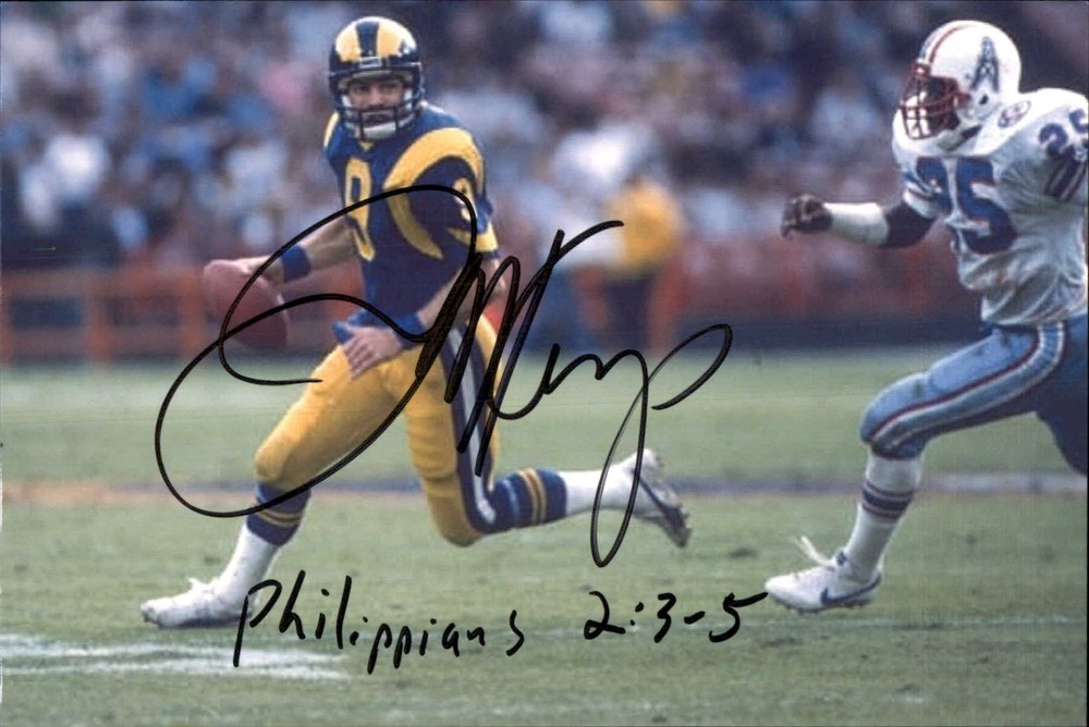 Jeff Kemp Signed 4x6 Photo 49ers Seahawks Eagles Rams Dartmouth Jack Autograph