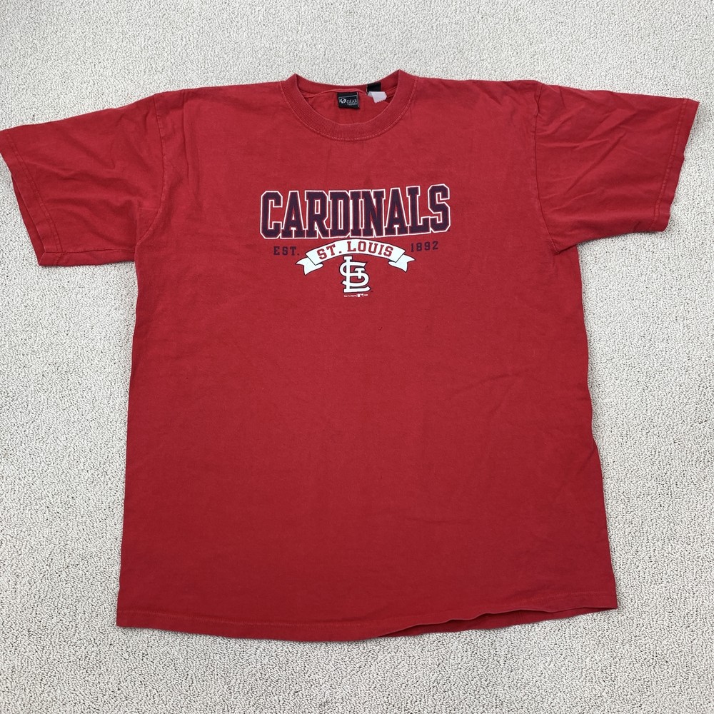 St. Louis Cardinals T-Shirt Men's XL Red Graphic Casual Sports Fan Gear
