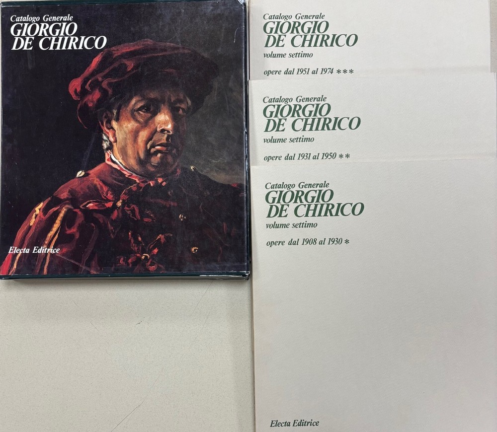 GIORGIO DE CHIRICO: Catalogo Generale - 3 vol. set slipcase. Electa Editrice