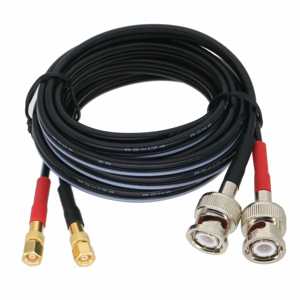 Dual Cable BNC M to Subvis F 2FT~10M For Ultrasonic Flaw Detector Accelerometer