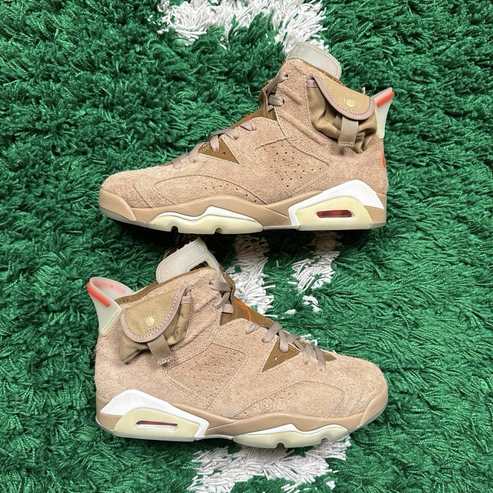 Size 9 - Air Jordan 6 Retro x Travis Scott British Khaki - Clean (DH0690-200)