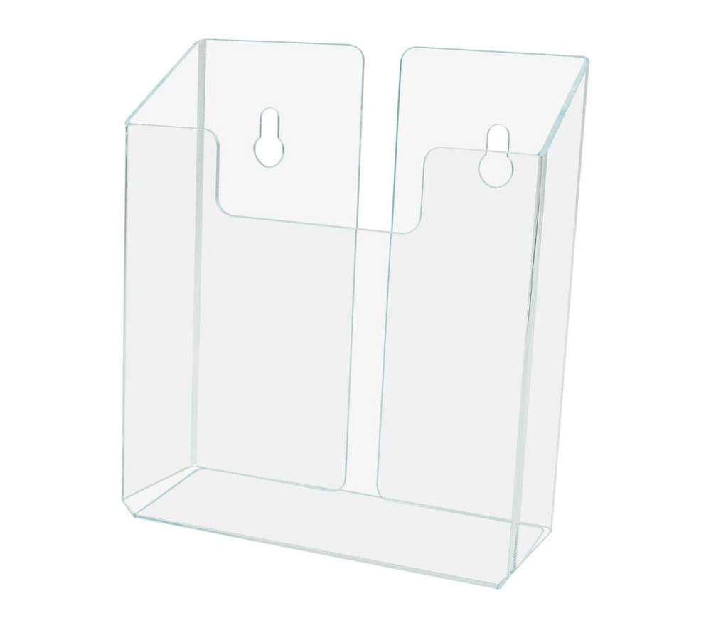Brochure Magazine Holder Display Wall for 8.5 x 11 Literature Rack Acrylic Clear