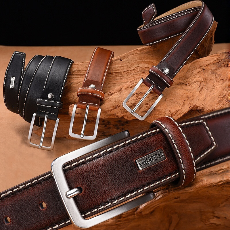 Fashion Classic Business Men's Belt Foreign Trade Cross-border E-commerce Belt M-image