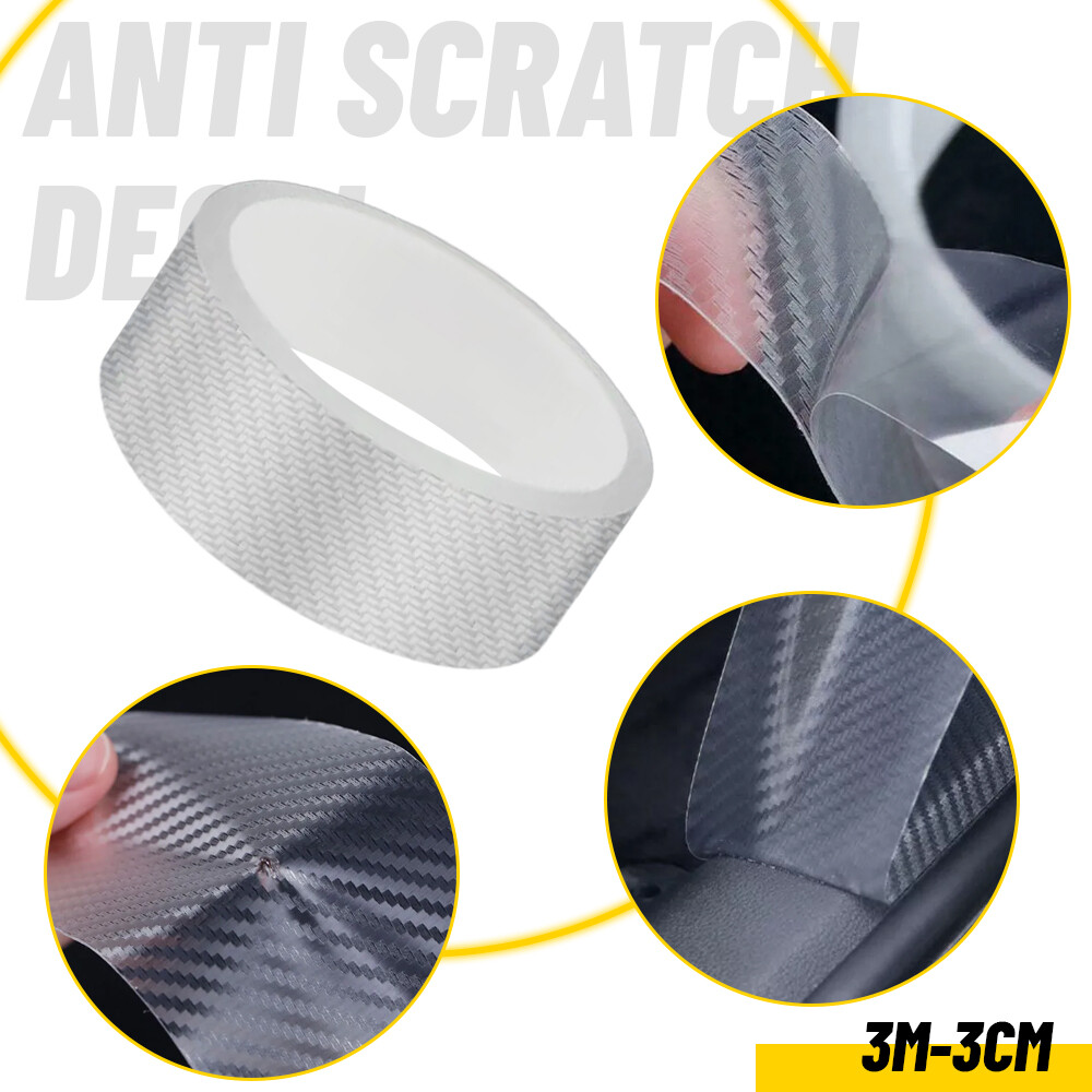 3cm*3m AUXITO Anti Scratch Car Door Plate Sill Bumper Scuff Cover Decal Sticker