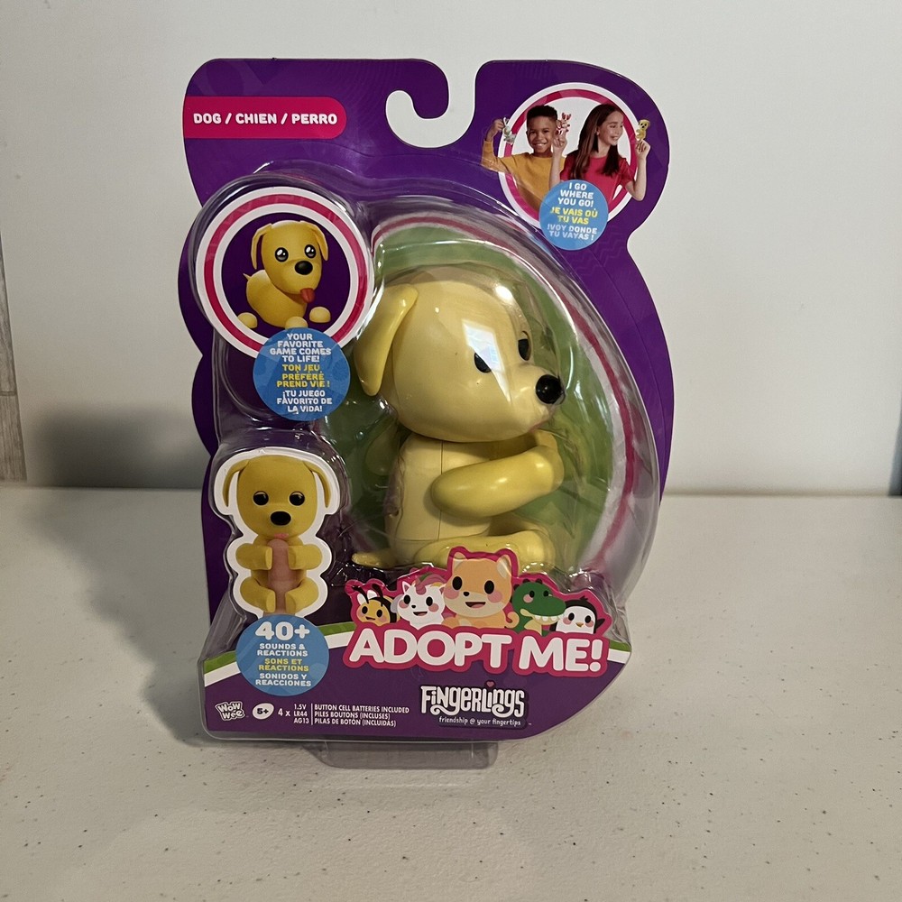 Fingerlings Adopt Me DOG Interactive Pet 40+ Sounds Reactions NEW SEALED WowWee