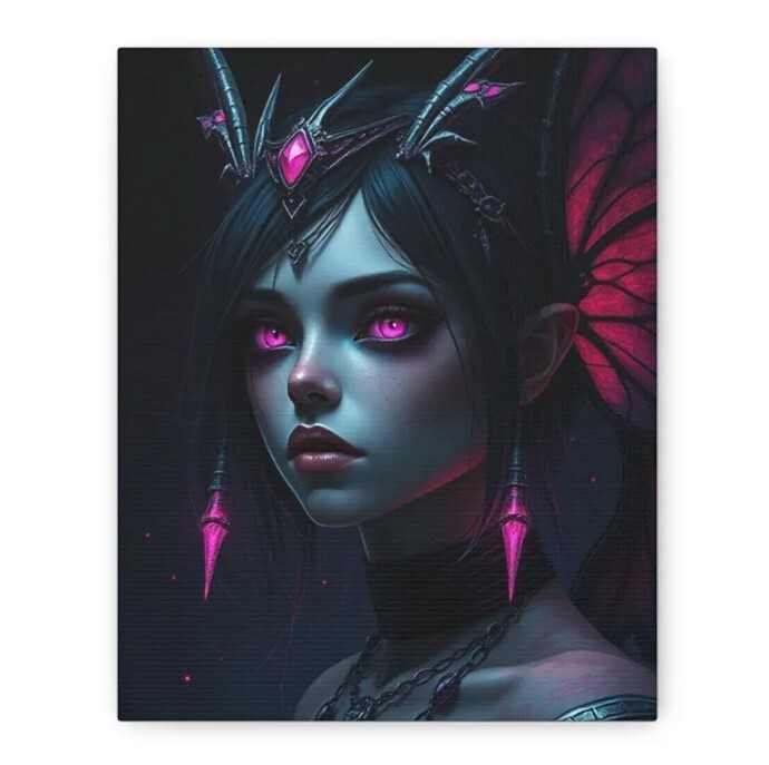 Violet Eyes Faerie Fantasy Wall Art for Home Decor