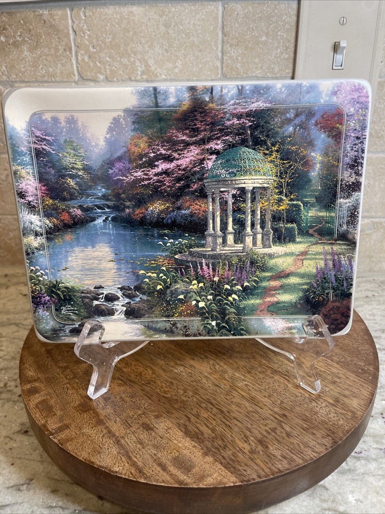 Thomas Kinkade Garden of Prayer Natures Retreat Plate with COA 1998 Bradford Exchange