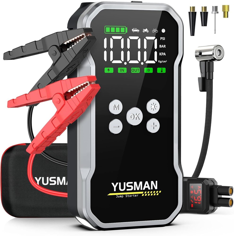 5000A Jump Starter with 150PSI Air Compressor - F03 Model