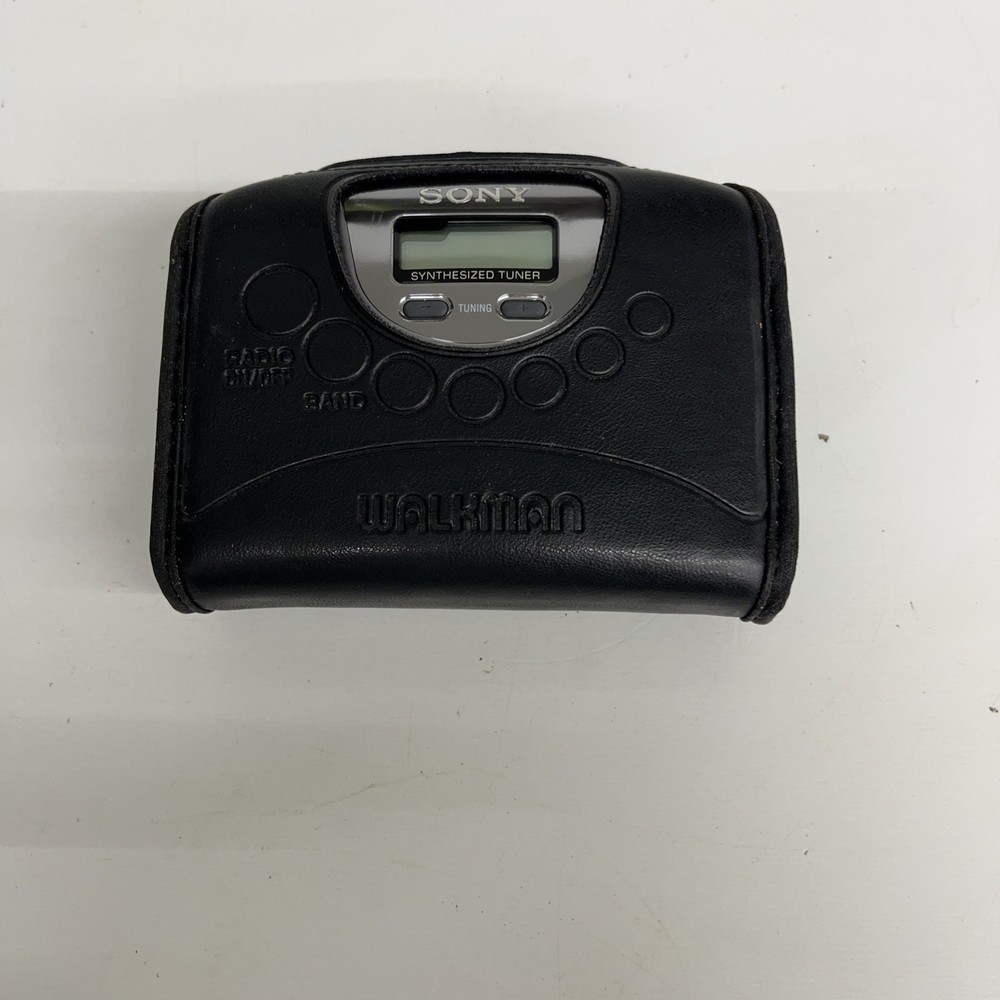 Sony Walkman WM-FX251 with Leather Case - Needs Repair