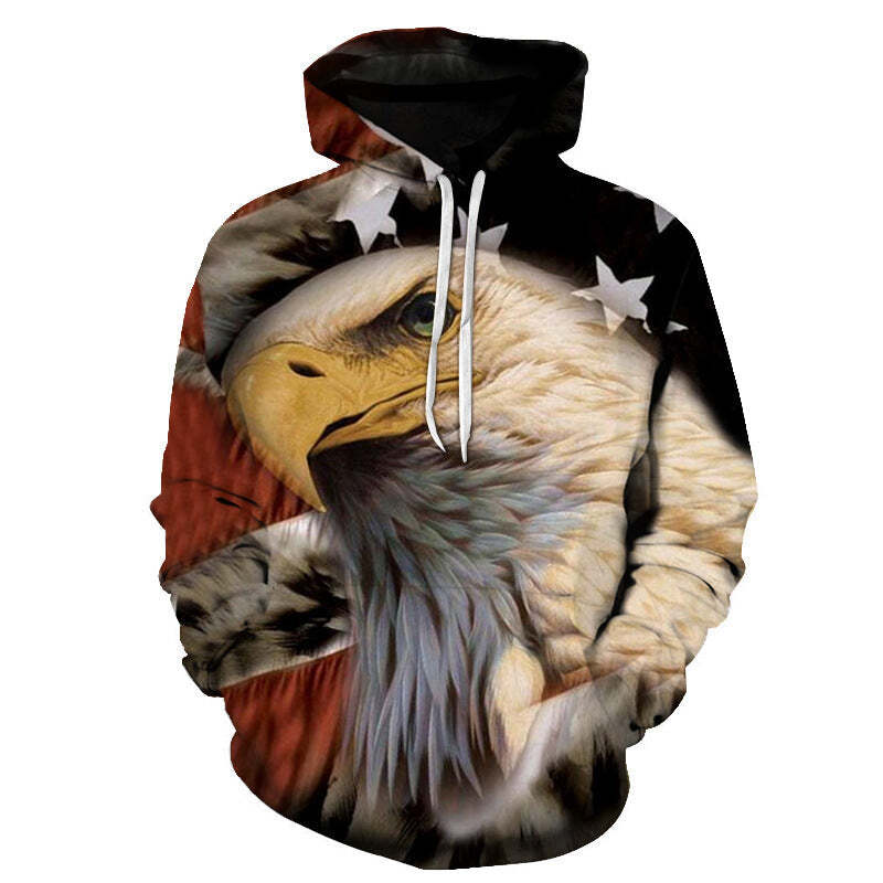 Digital printed eagle sweatshirt
