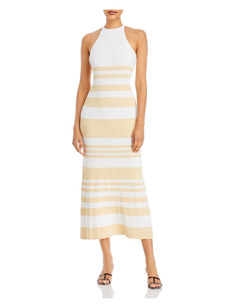 SIGNIFICANT OTHER Womens Beige Crisscross Straps Pullover Sleeveless Dress 6