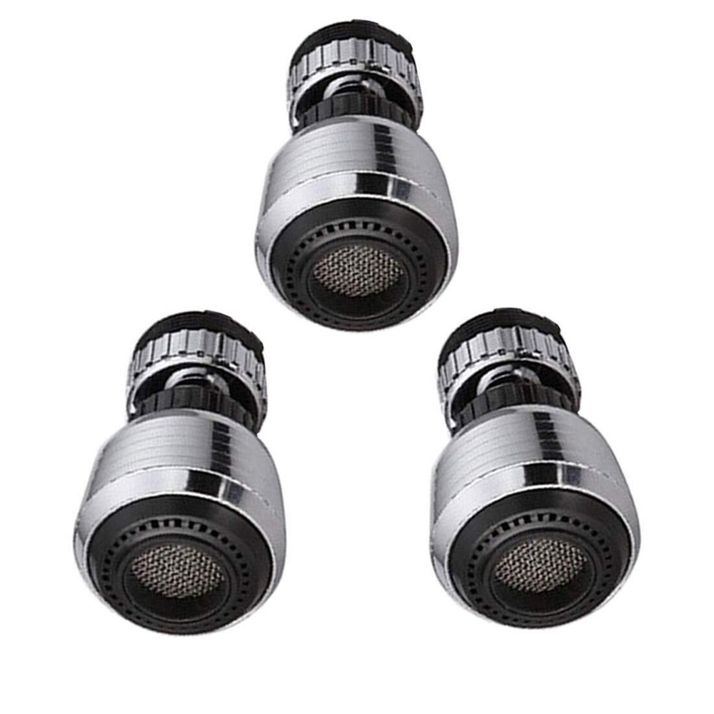 3pcs 360° Rotate Swivel Water Saving Tap Aerator Diffuser Faucet Nozzle Filter