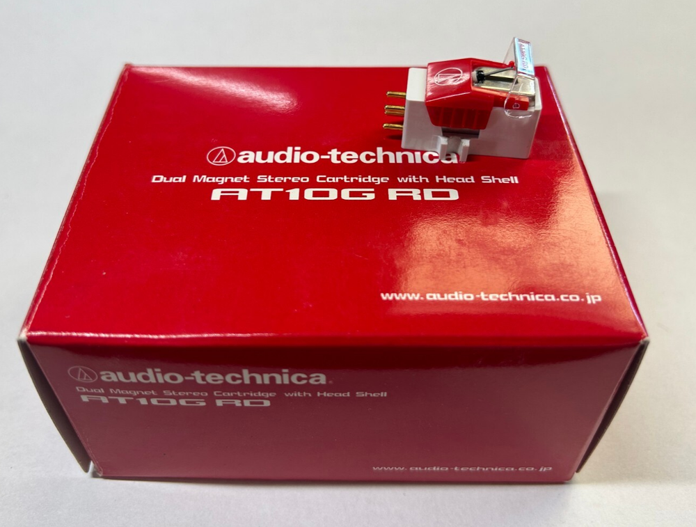 Audio Technica AT-10G RD phono cartridge for turntable tonearm new old stock boxed