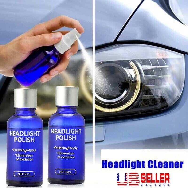 Pro Car Headlight Lens Restoration Repair Kit Polish Cleaner Cleaning Tool USA
