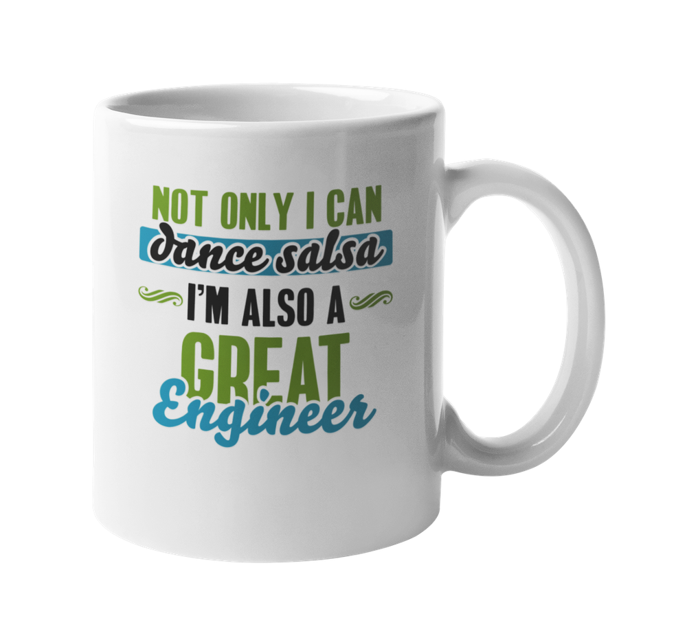 Salsa Dancer And An Engineer. Coffee & Tea Mug for Dancing Engineers