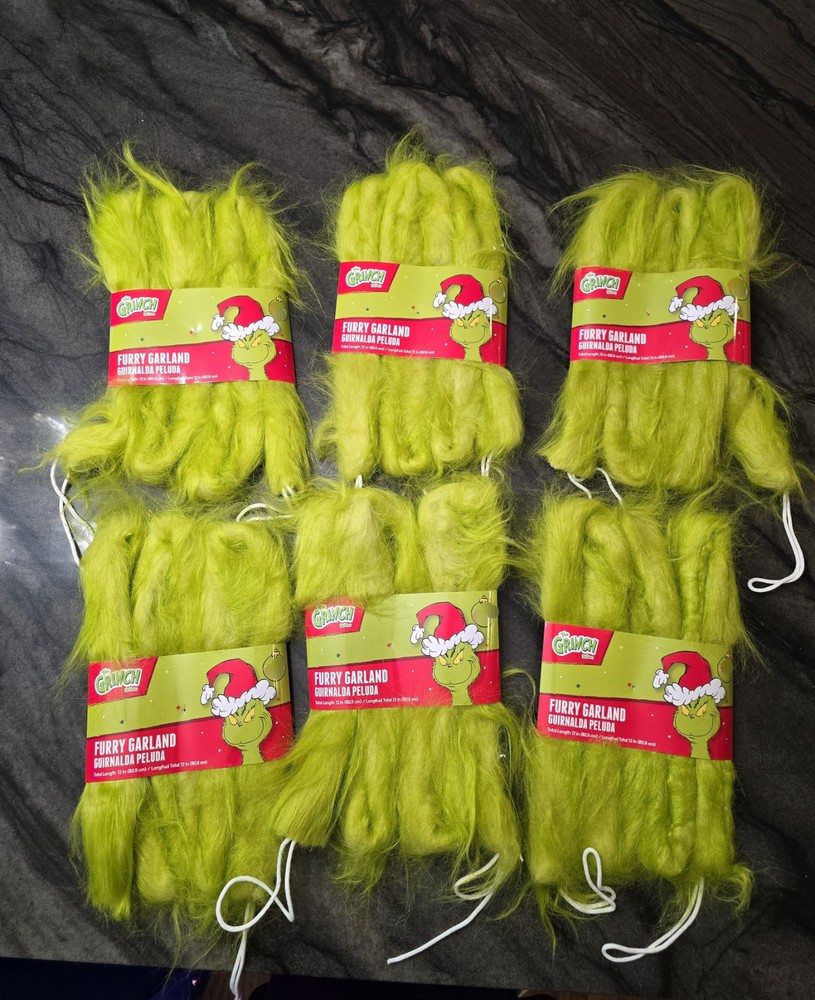 Dr Seuss The Grinch Who Stole Christmas Grinch Garland 6ft Green Holiday Decor