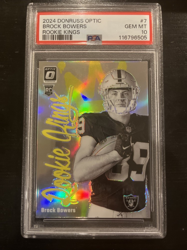 2024 Donruss Optic Brock Bowers Rookie Kings #7 PSA 10