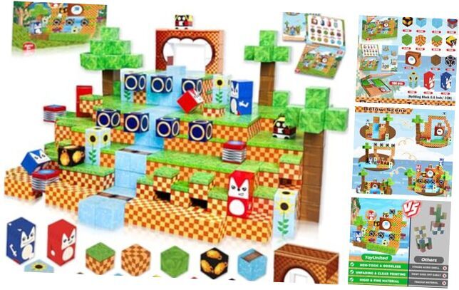 Magnetic Blocks, 100PCS Magnetic Building Blocks, STEM Building Game