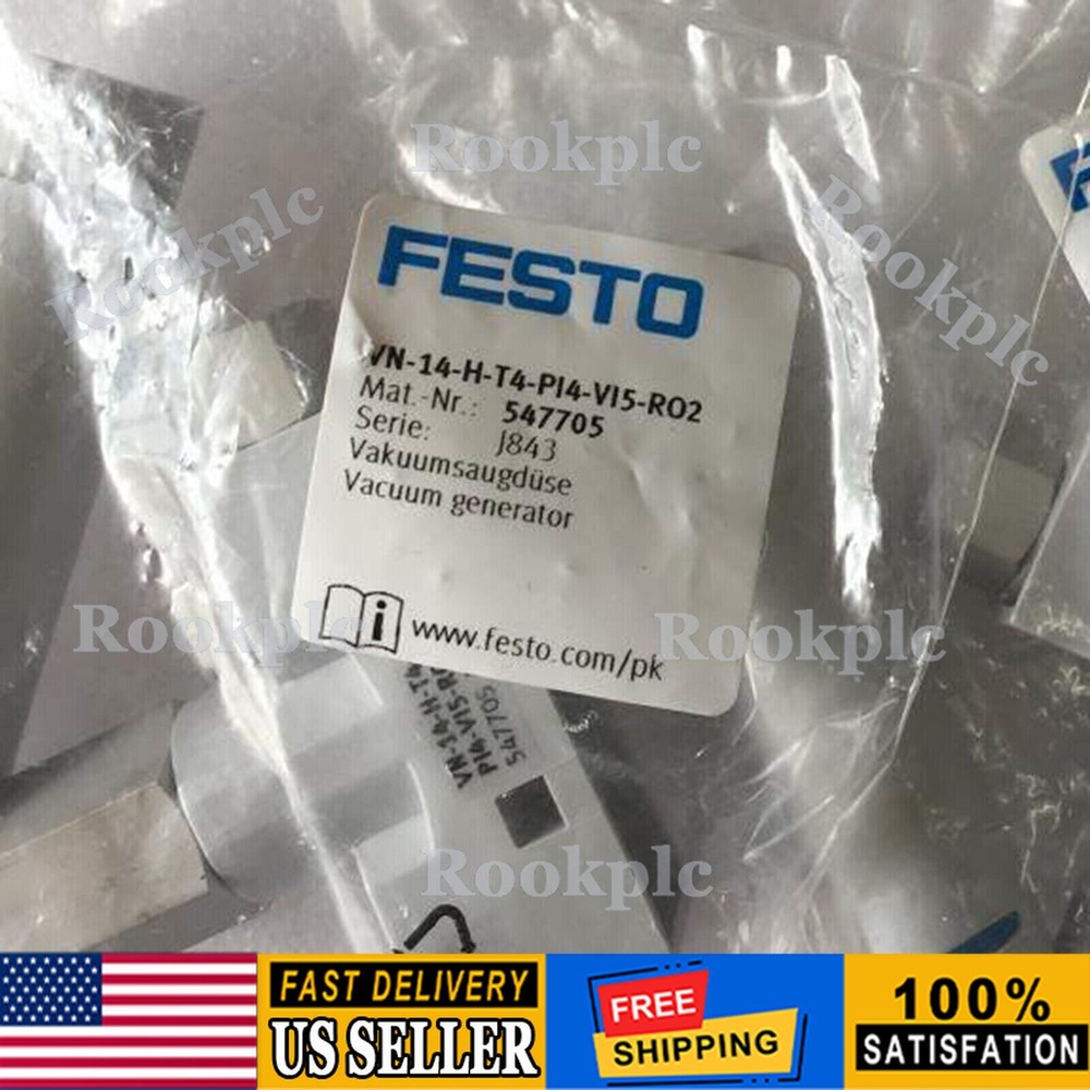 New Festo VN-14-H-T4-PI4-VI5-RO2 547705 Vacuum Generator