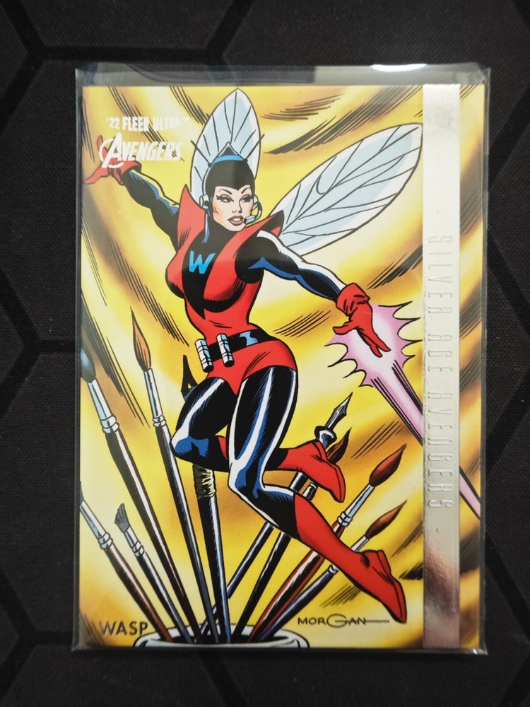 2022 Marvel Fleer Ultra Silver Age Avengers Wasp Trading Card