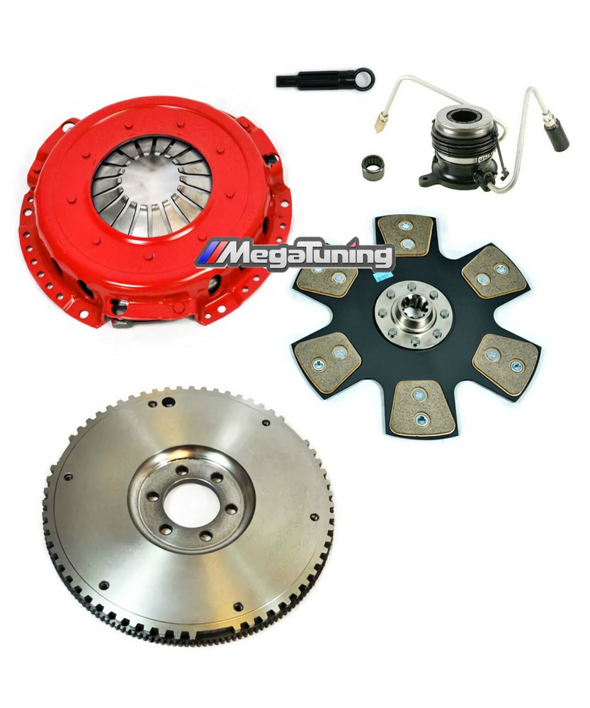 XTR Stage 4 Clutch Kit with Slave Cylinder & Flywheel for 87-88 Jeep 4.0L 4.2L 89 Peugeot TR