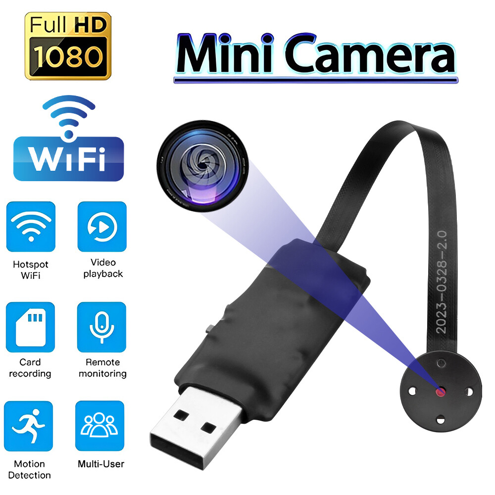 1080P HD Mini DIY Camera Motion Detection Camcorder Wifi IP Home Security Cam