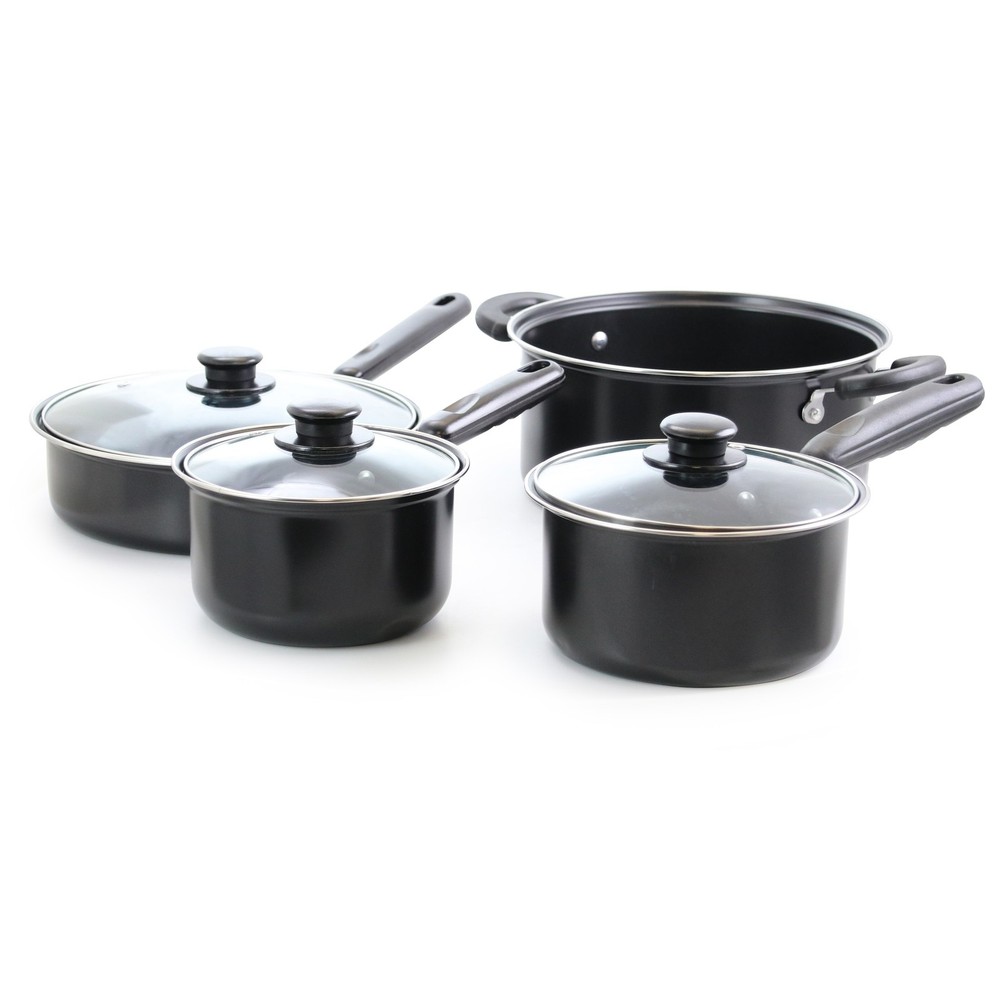 Better Chef 7-Piece Non-Stick Cookware Set F77 Black – Durable & Easy Clean