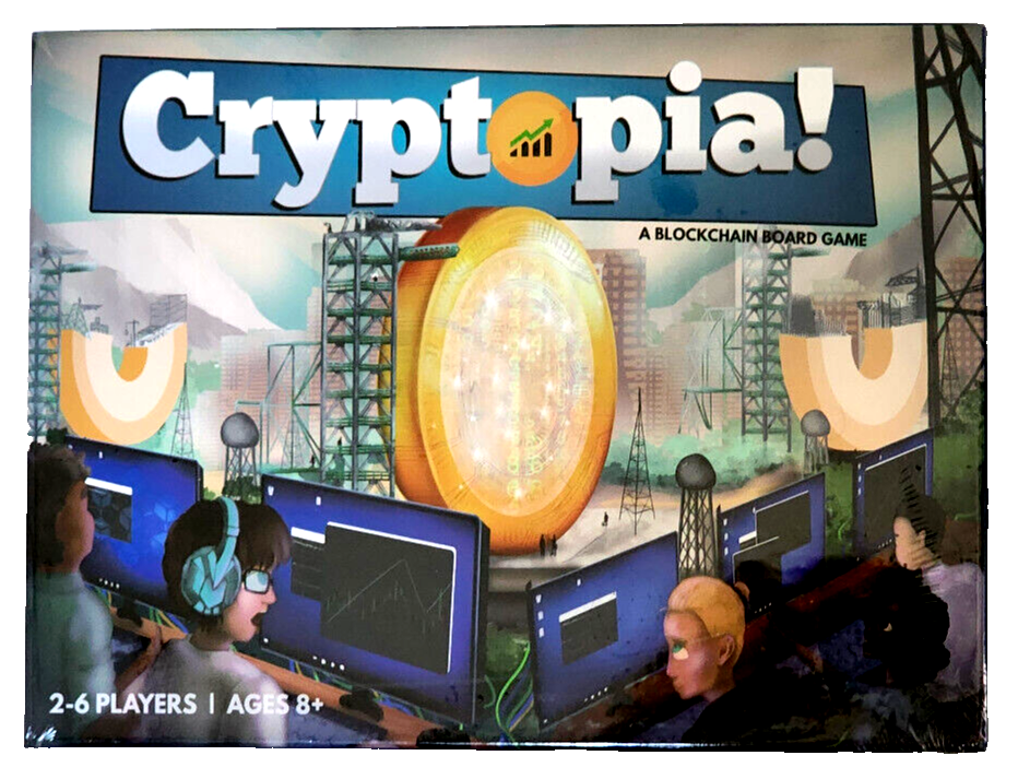 Cryptopia Cryptocurrency Blockchain Board Game Family Educational Tech Investing-image