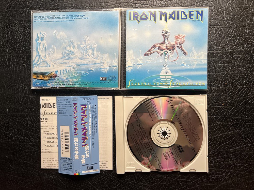 IRON MAIDEN Seventh Son of a Seventh Son Japan CD with OBI 3008YEN CP32-5610 NWOBHM Heavy Metal Collectible Edition