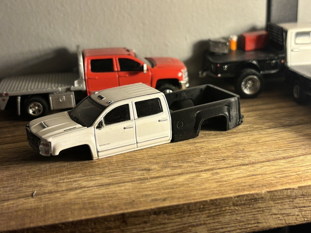 Chevrolet Silverado Greenlight Bed 3d Printed 1/64 3d Printed