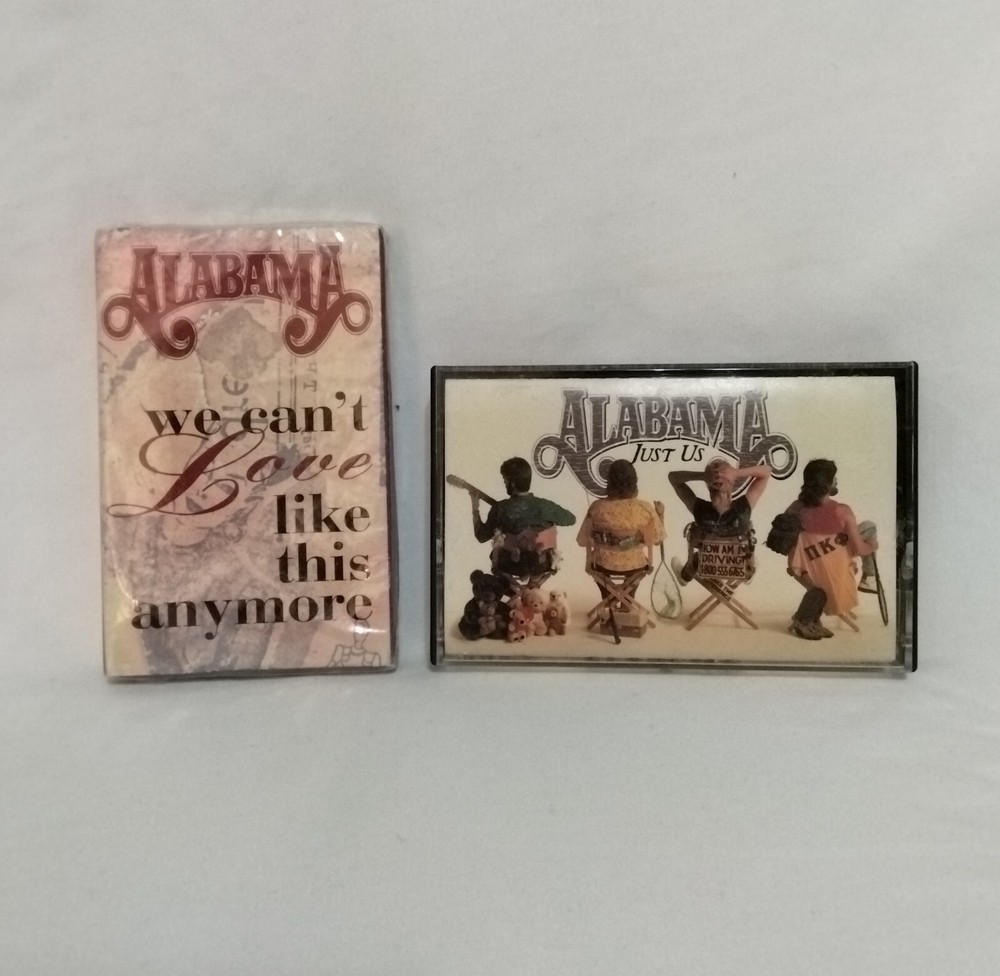Vintage Alabama, Pair Of Cassette Tapes. Just Us And Single In Original Package