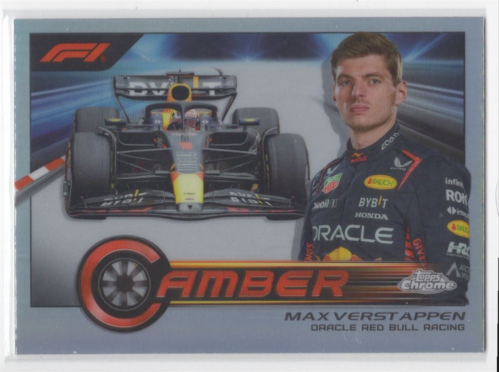 2022 Topps Chrome Formula 1 Camber Max Verstappen Oracle Red Bull Racing
