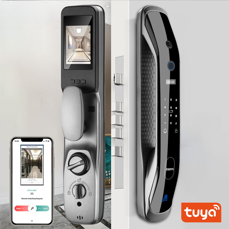 Biometric Fingerprint Smart Door Lock with APP Control Password Access-image