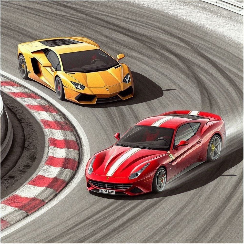 Ferrari Lamborghini HD digital wallpaper for phones and laptops-image