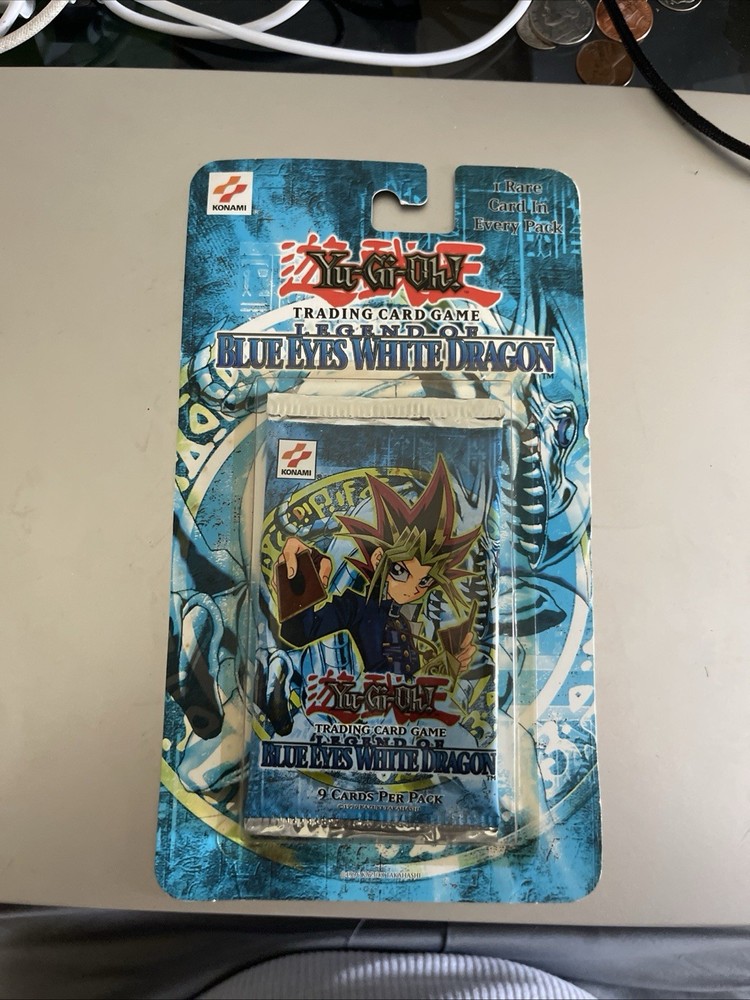 Yugioh Blue Eyes White Dragon Unlimited Blister Pack Factory Sealed