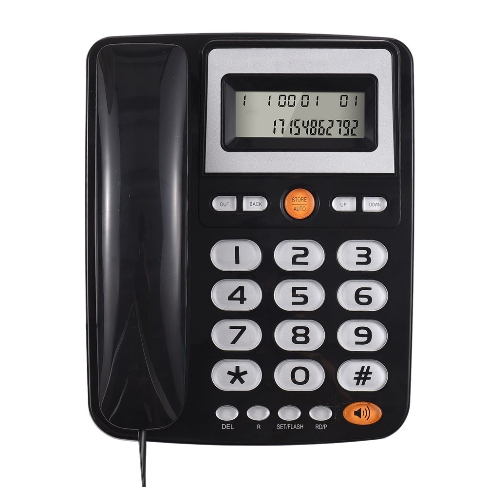 Desktop Corded Landline Phone Corded Telephone with Caller ID / Hands Free R5K6