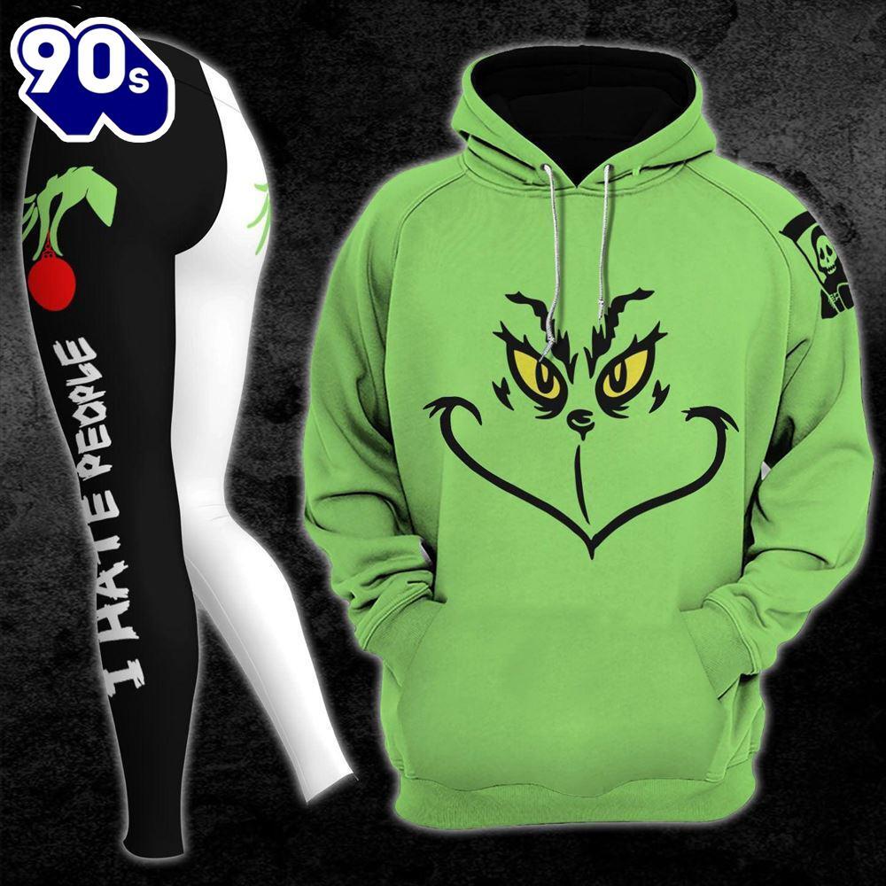 Christmas Grinch Combo Hoodie And Leggings - Musicdope90s