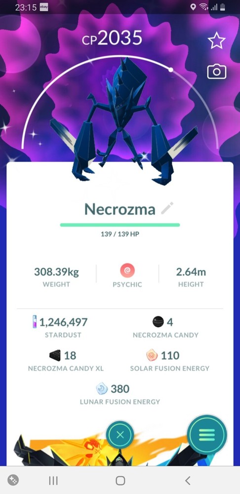 Shiny Necrozma in Pokémon Go | 30-Day Trade Guarantee | Registered